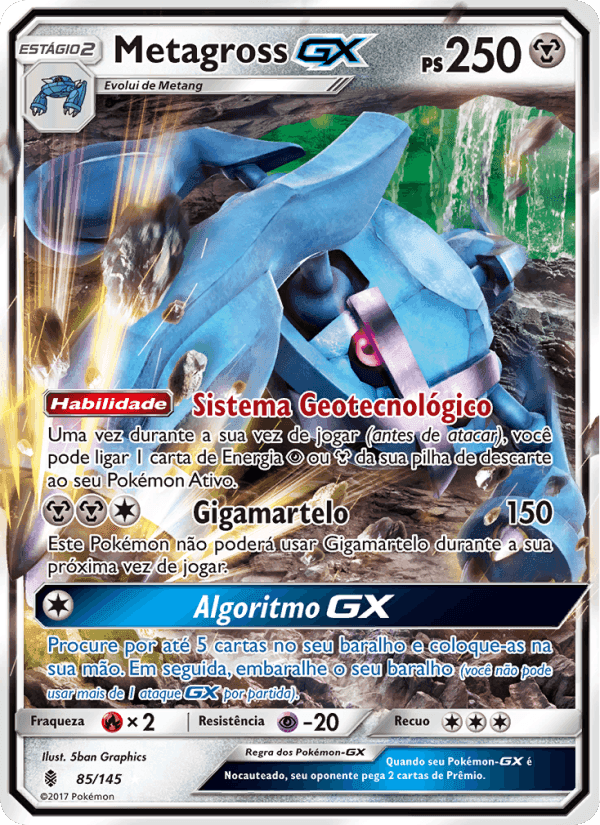 Metagross GX, carta 85 de Guardiões Ascendentes