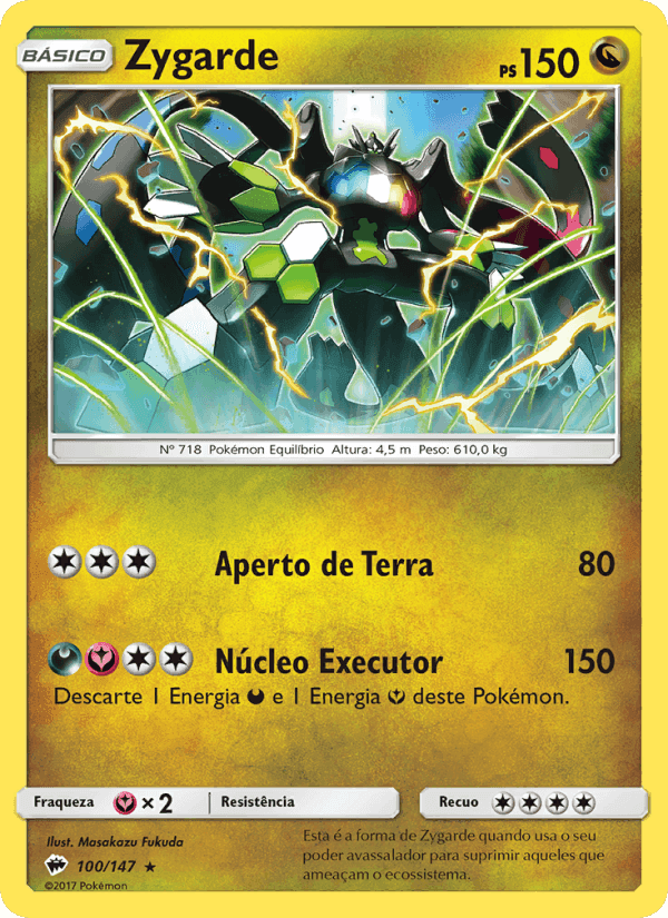 Zygarde, carta 100 de Sombras Ardentes