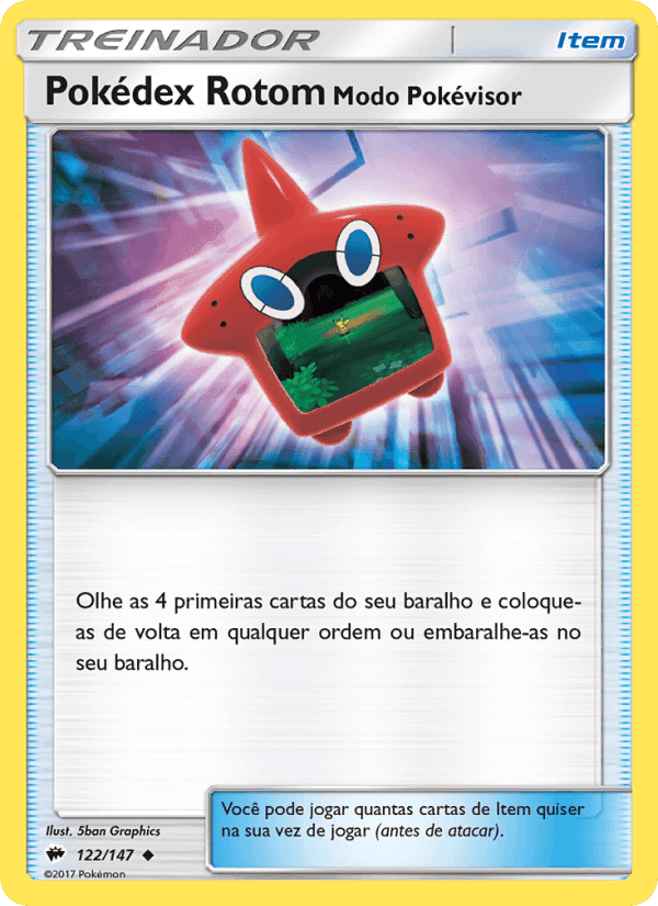 Pokédex Rotom - Modo Pokévisor, card 122 from Sombras Ardentes