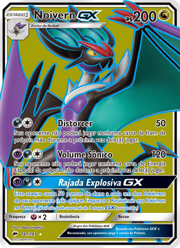 Noivern GX, carta 141 de Sombras Ardentes