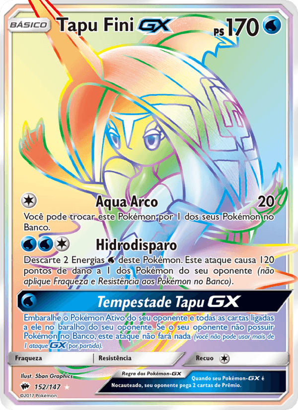 Tapu Fini GX, carta 152 de Sombras Ardentes