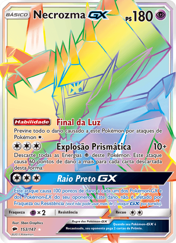 Sombras Ardentes の 153 番、Necrozma GX