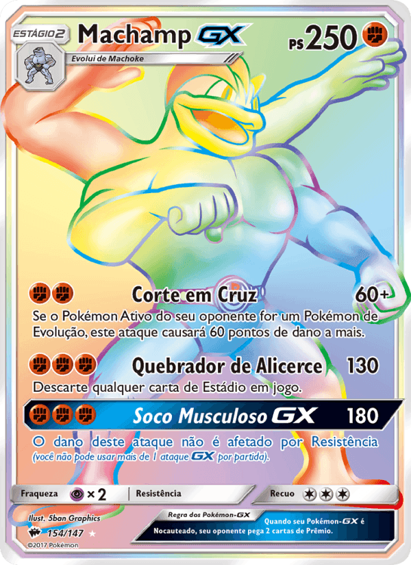 Sombras Ardentes の 154 番、Machamp GX