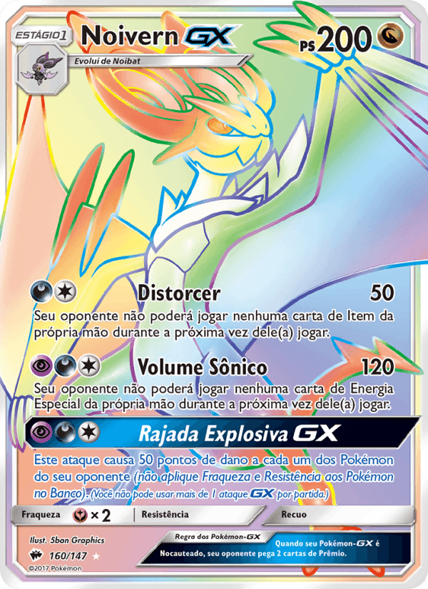 Noivern GX, carta 160 de Sombras Ardentes