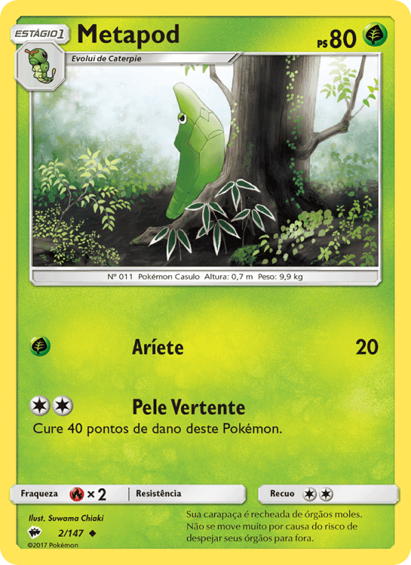 Metapod, carta 2 de Sombras Ardentes