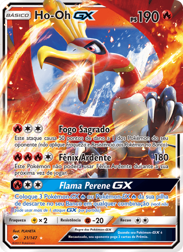 Ho-Oh GX, carta 21 de Sombras Ardentes