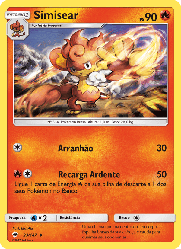 Simisear, carta 23 de Sombras Ardentes