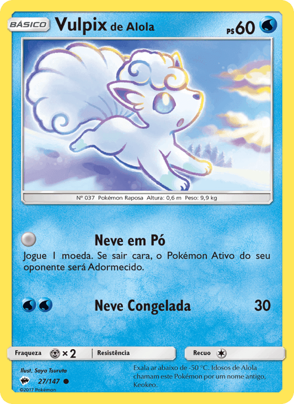 Vulpix de Alola, carta 27 de Sombras Ardentes
