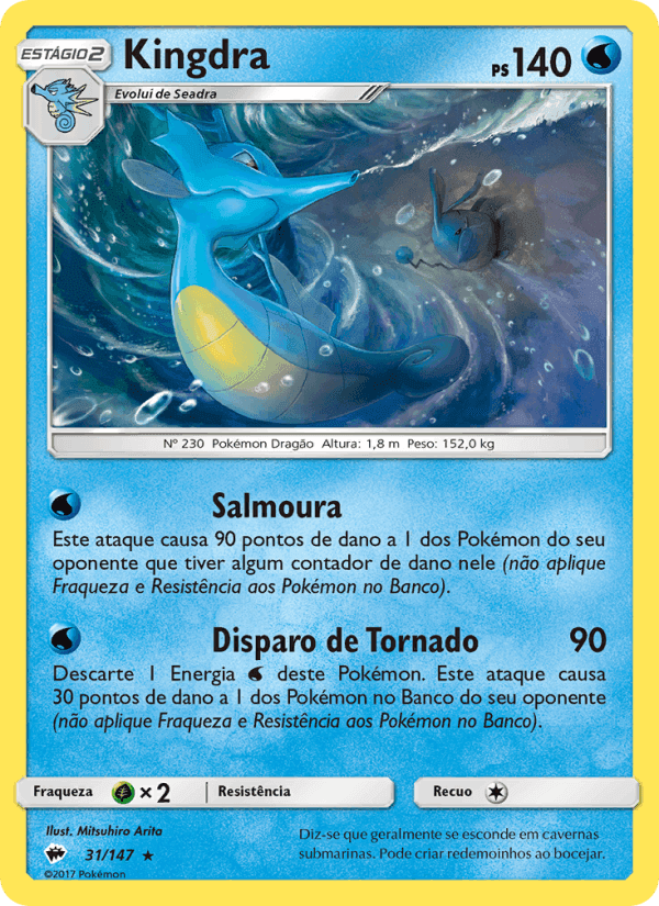 Kingdra, carte 31 de Sombras Ardentes