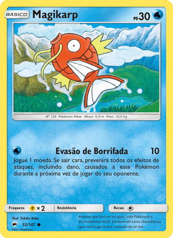 Magikarp, carta 32 de Sombras Ardentes
