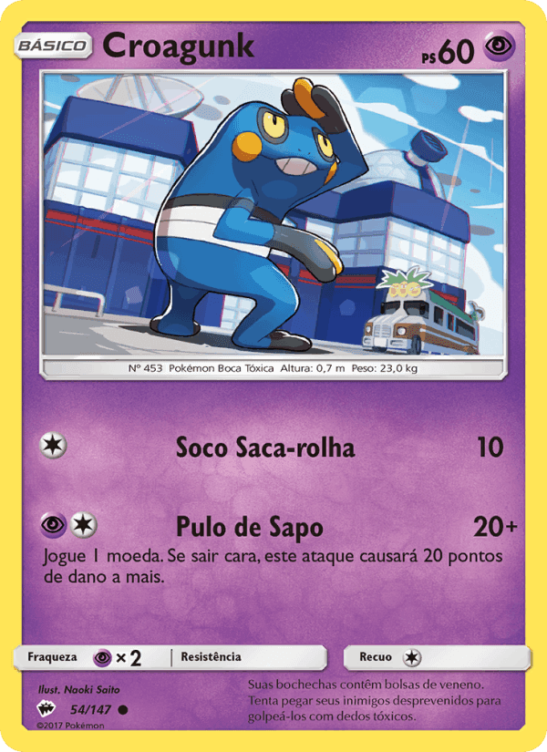 Croagunk, carta 54 de Sombras Ardentes