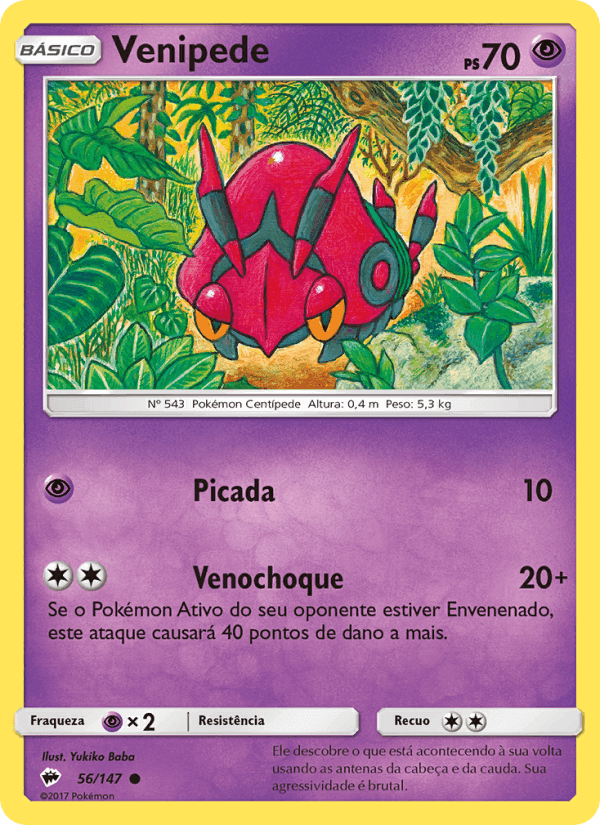 Venipede, carta 56 de Sombras Ardentes