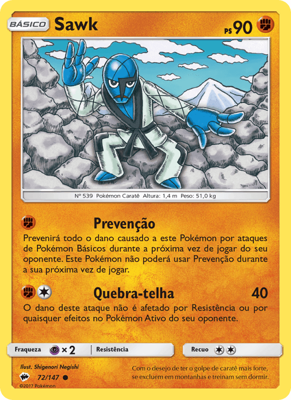 Sawk, card 72 from Sombras Ardentes