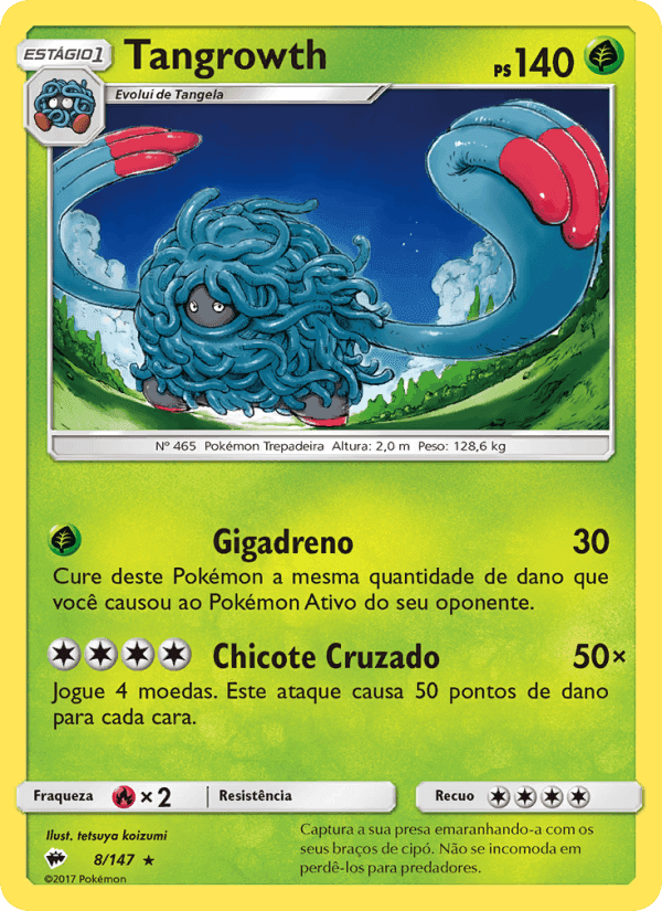 Tangrowth, carta 8 de Sombras Ardentes