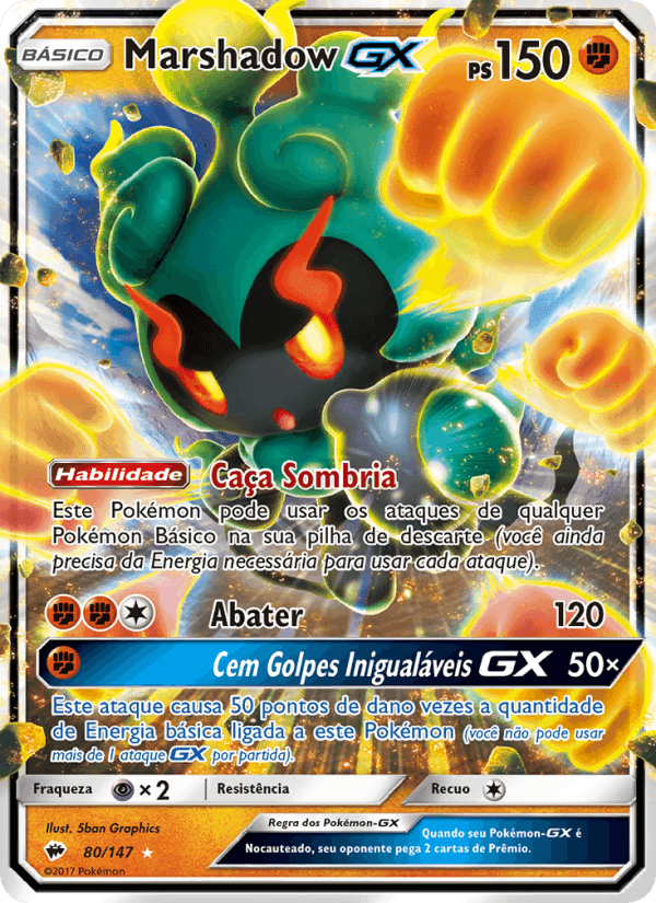 Sombras Ardentes の 80 番、Marshadow GX