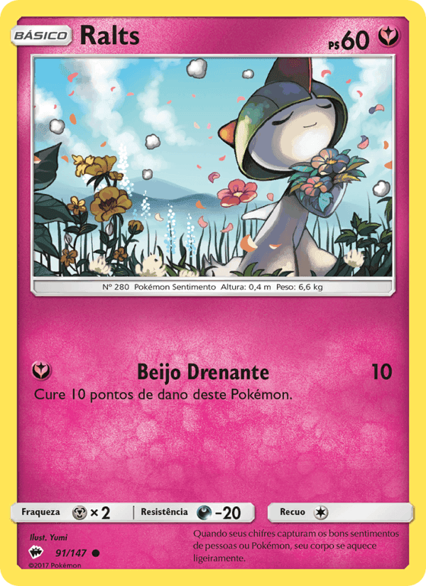 Ralts, carta 91 de Sombras Ardentes