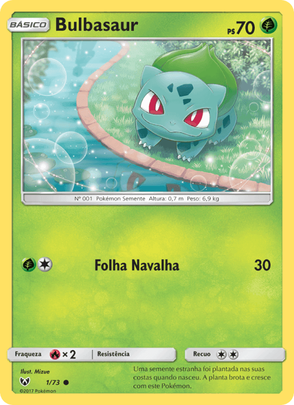 Bulbasaur, carta 1 de Lendas Luminescentes