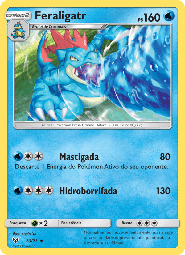 Feraligatr, carta 20 de Lendas Luminescentes