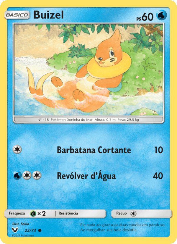 Buizel, carte 22 de Lendas Luminescentes