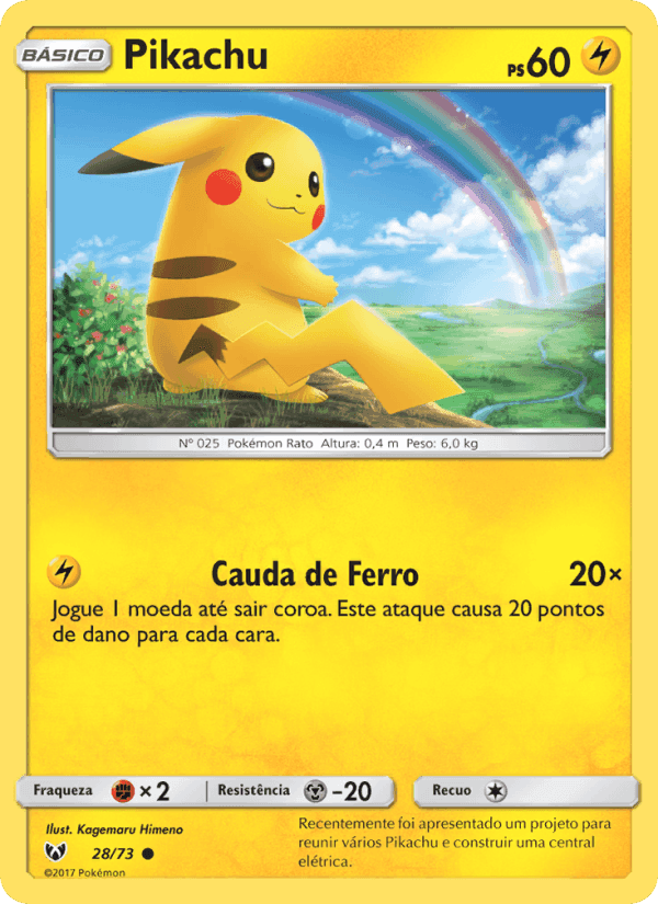 Pikachu, carte 28 de Lendas Luminescentes