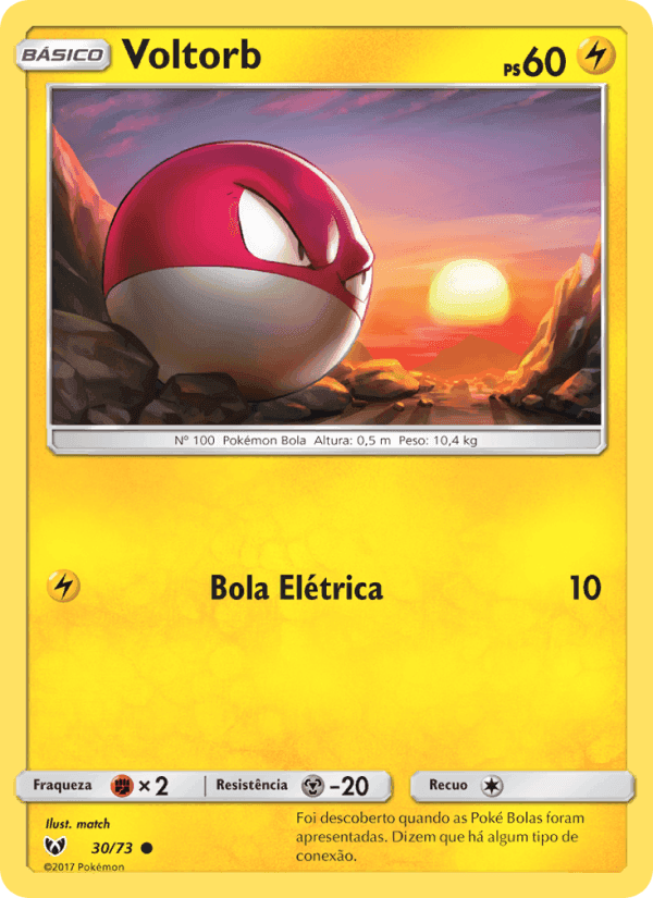 Voltorb, carta 30 di Lendas Luminescentes