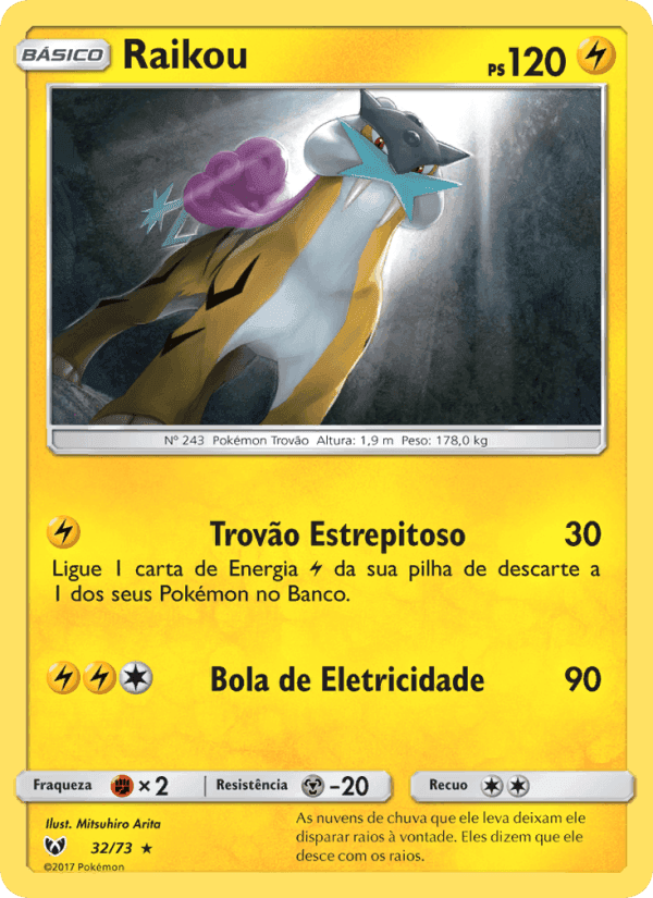 Raikou, carta 32 de Lendas Luminescentes