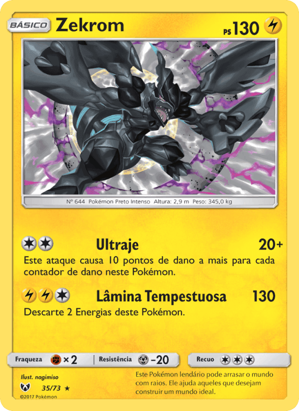 Zekrom, carta 35 de Lendas Luminescentes