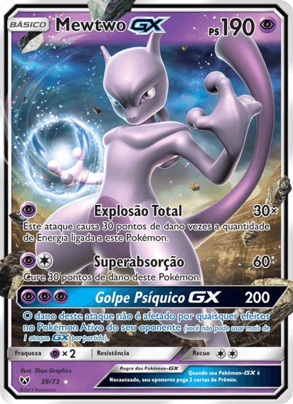 Mewtwo GX, carta 39 di Lendas Luminescentes