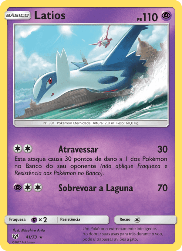 Latios, carta 41 di Lendas Luminescentes
