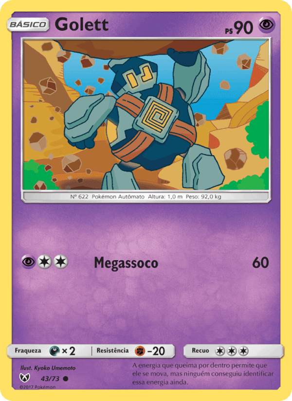Golett, card 43 from Lendas Luminescentes