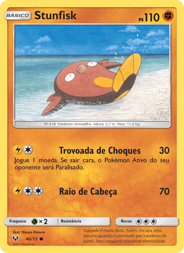 Stunfisk, carta 46 de Lendas Luminescentes