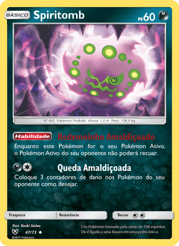 Spiritomb, carta 47 de Lendas Luminescentes