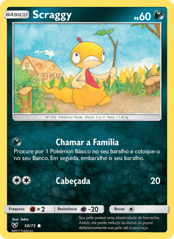 Scraggy, carta 50 di Lendas Luminescentes