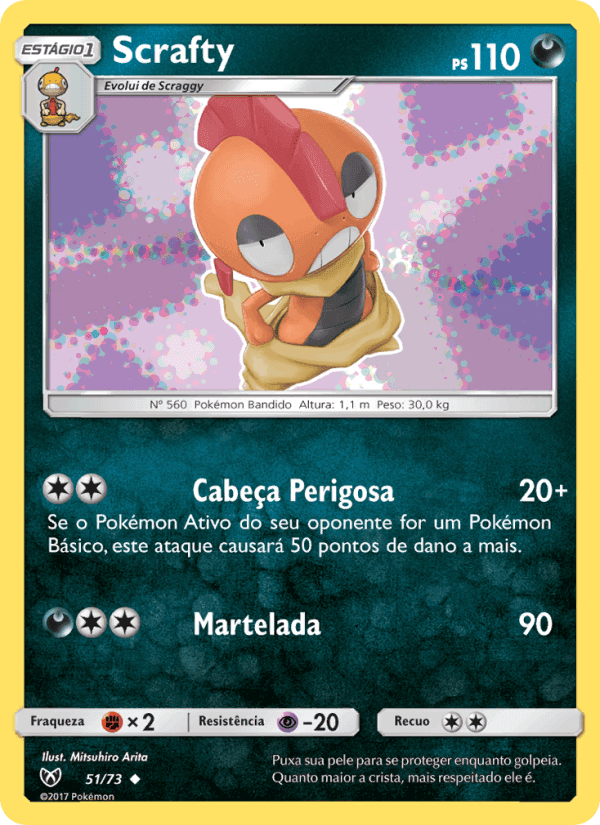 Scrafty, carta 51 di Lendas Luminescentes