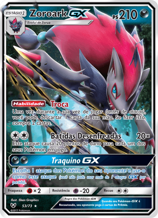 Zoroark GX, carte 53 de Lendas Luminescentes