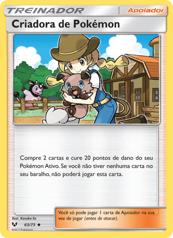 Criadora de Pokémon, card 63 from Lendas Luminescentes