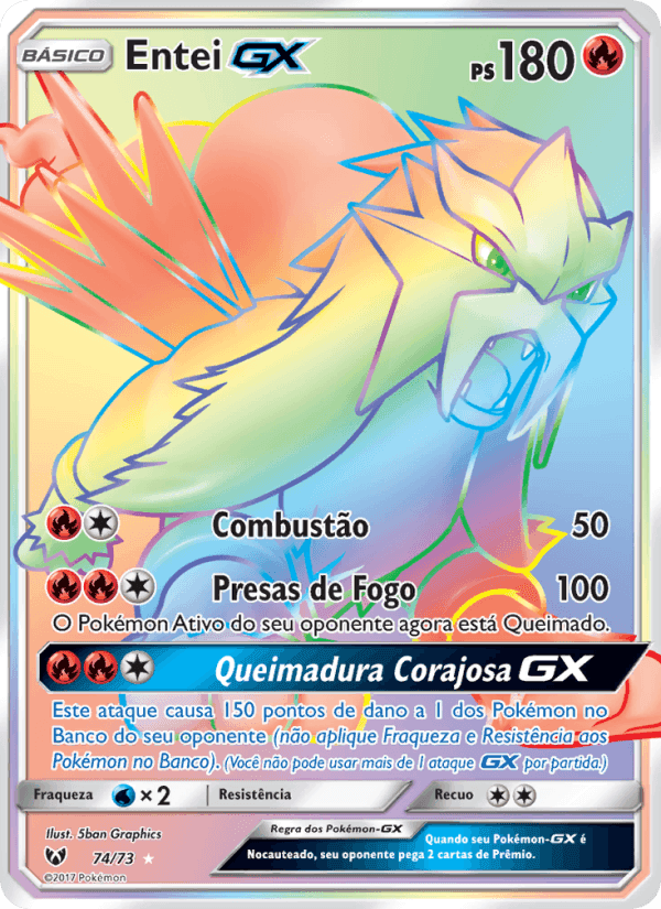 Entei GX, carta 74 de Lendas Luminescentes