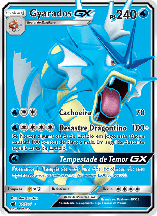 Gyarados GX, carta 101 de Invasão Carmim