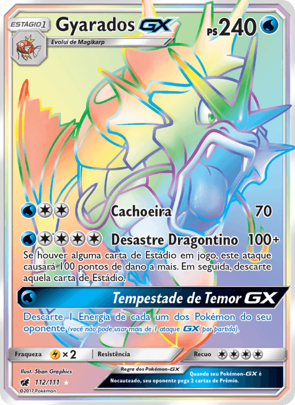 Gyarados GX, carta 112 de Invasão Carmim