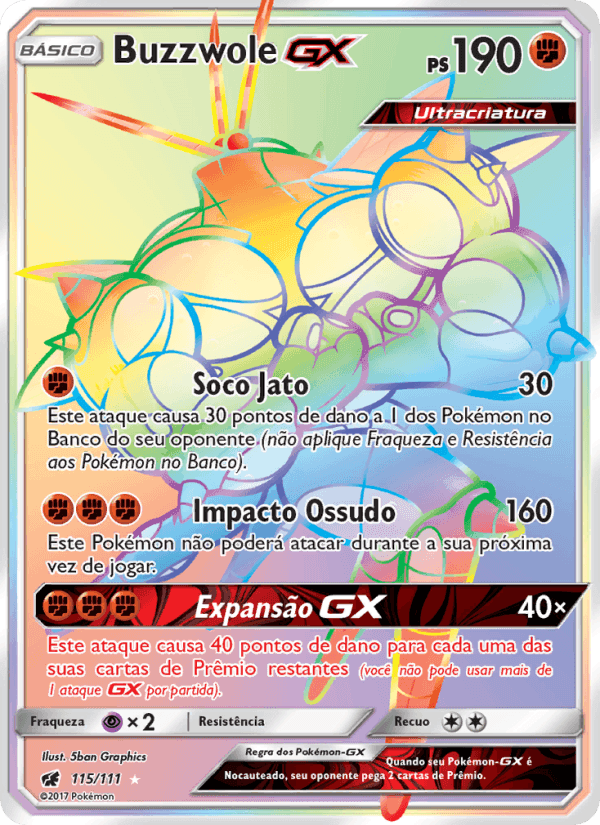 Buzzwole GX, carta 115 de Invasão Carmim
