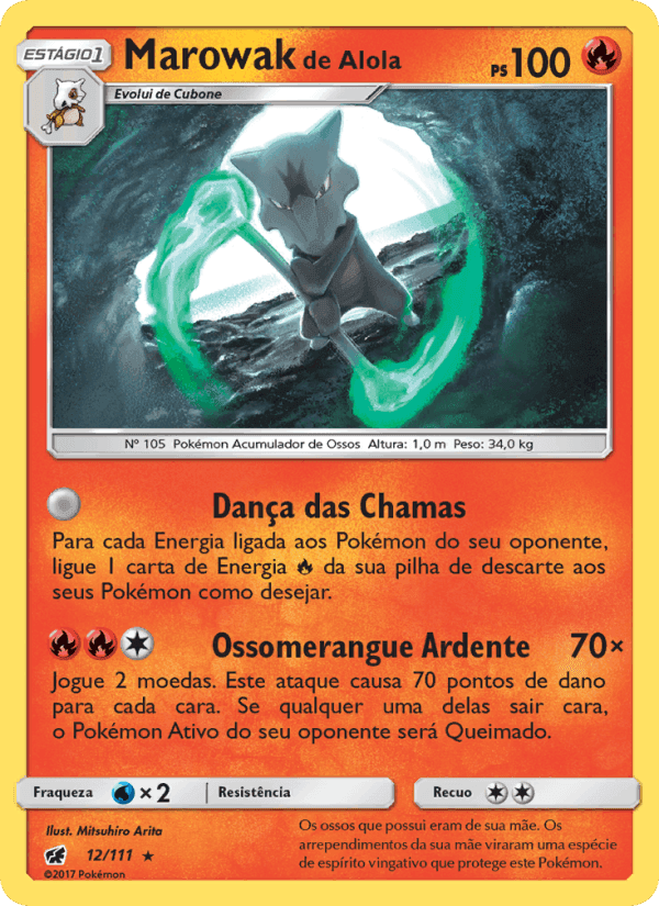 Marowak de Alola, carta 12 de Invasão Carmim