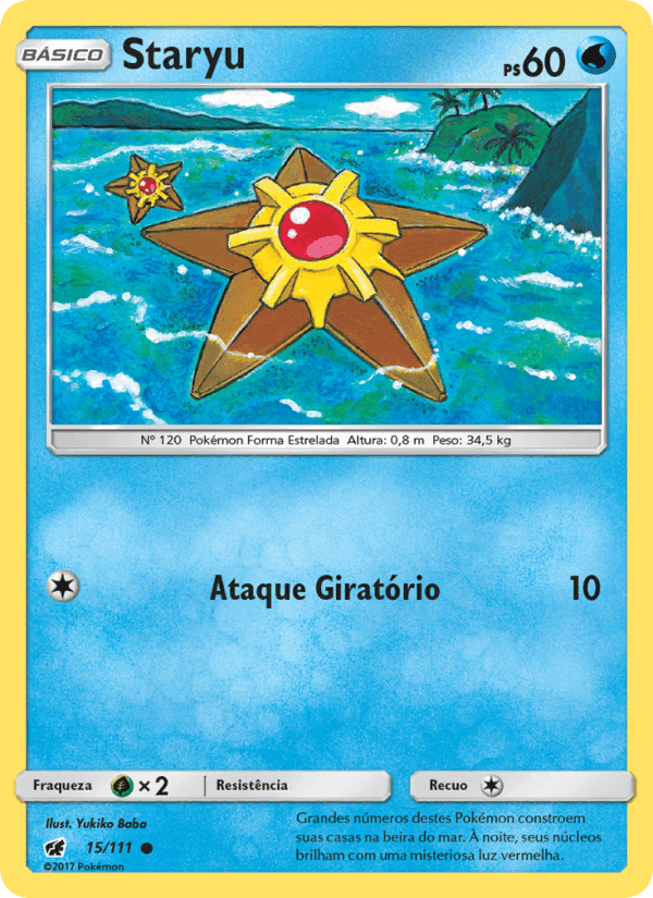 Staryu, carta 15 di Invasão Carmim