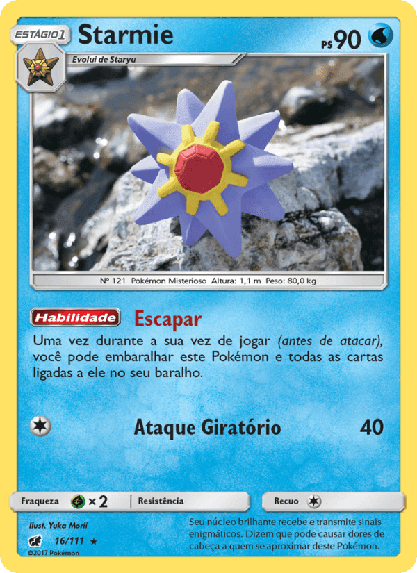 Starmie, carta 16 de Invasão Carmim