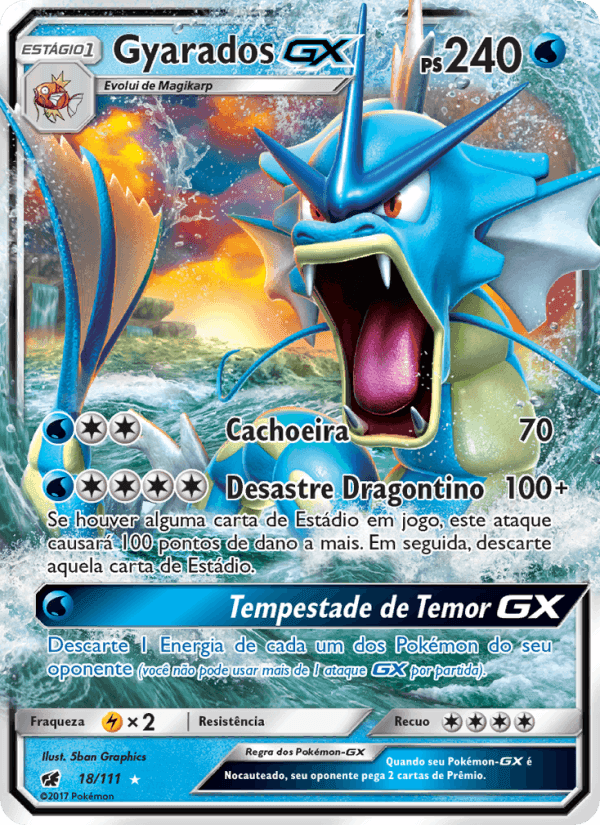Gyarados GX, carta 18 de Invasão Carmim