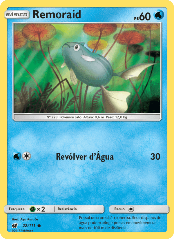 Remoraid, card 22 from Invasão Carmim
