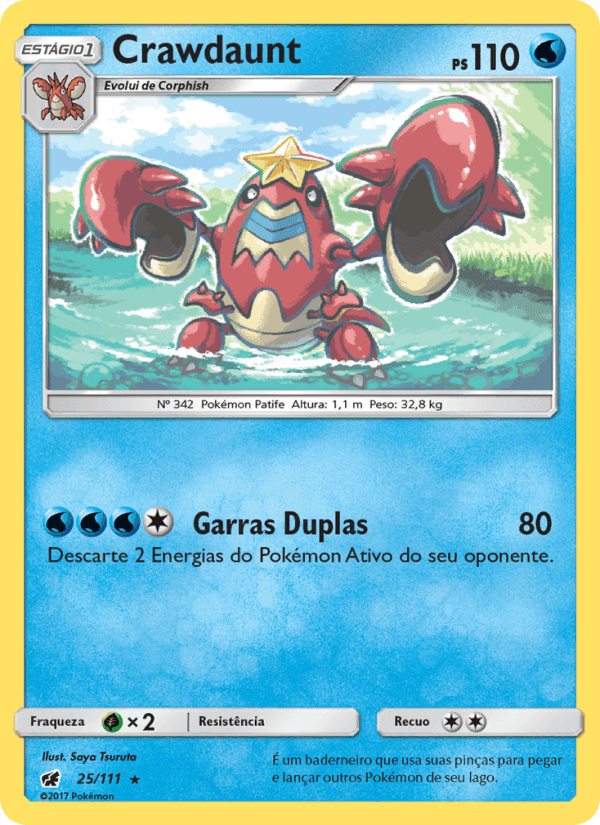 Crawdaunt, carte 25 de Invasão Carmim