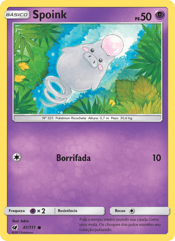 Spoink, carta 41 de Invasão Carmim