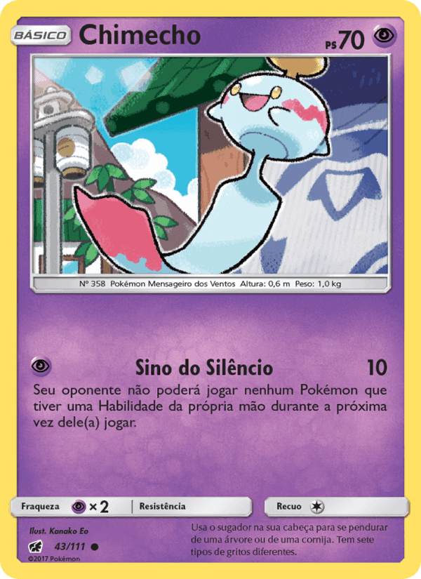 Chimecho, carta 43 de Invasão Carmim