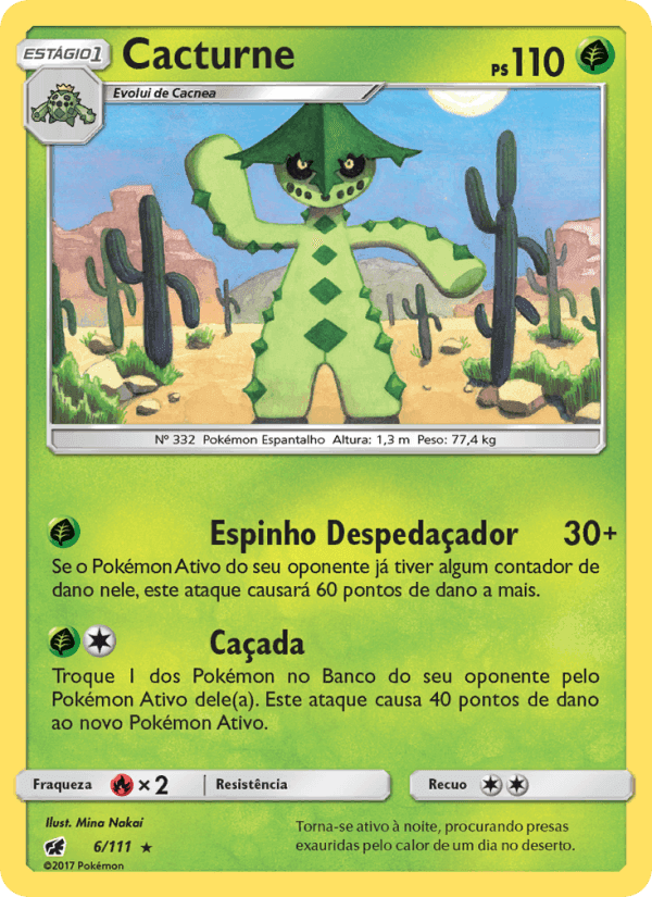 Cacturne, carta 6 de Invasão Carmim