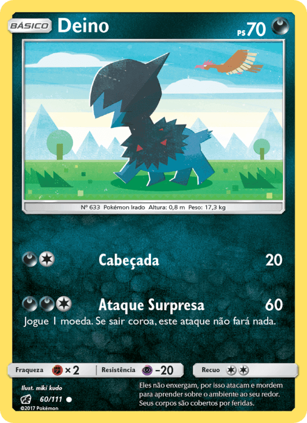 Deino, card 60 from Invasão Carmim